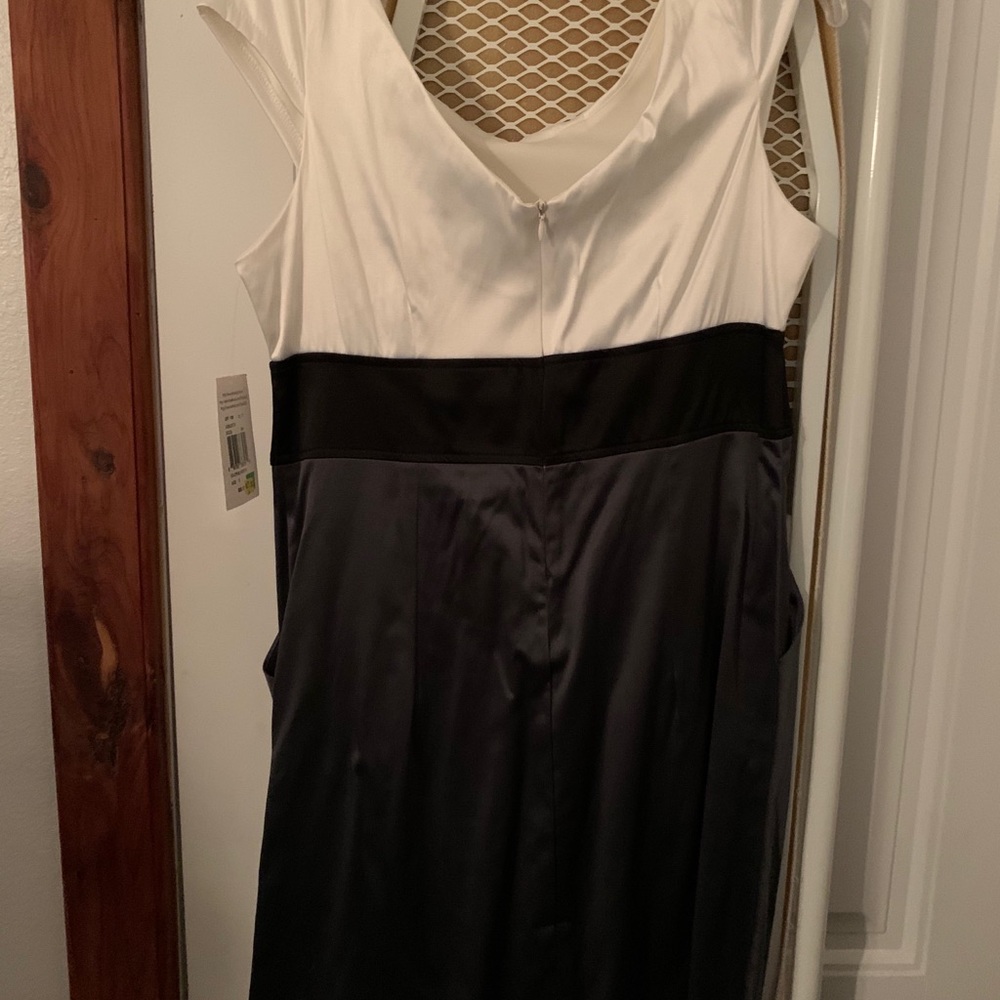 Brand New With Tags Gray and White Dress